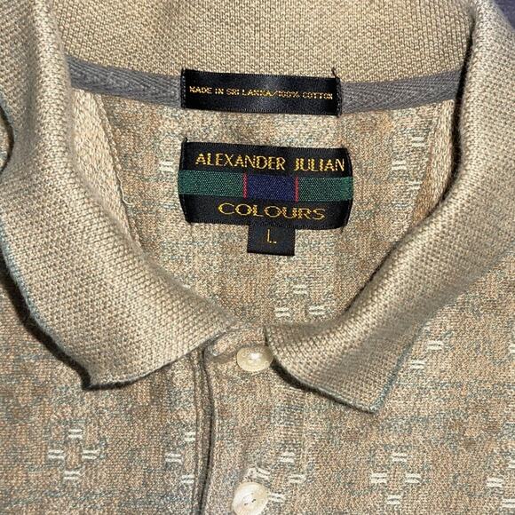 Alexander Julian Colours Polo Shirt Men's Size Large Vintage Old Money Academia - Picture 3 of 4